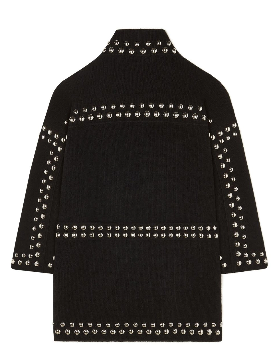 Cheap Alanui Women virgin-wool cardigan stud-embellished 0409